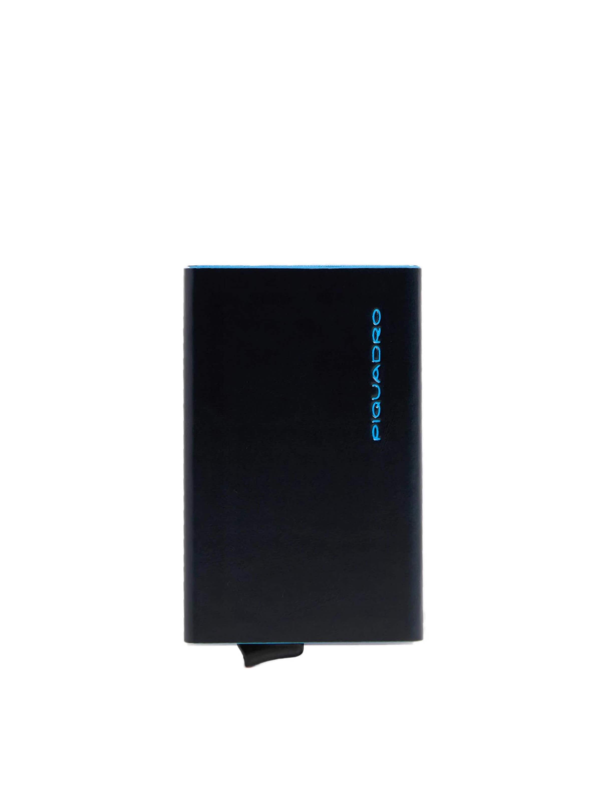 Piquadro Portemonnee in Blauw: voorkant
