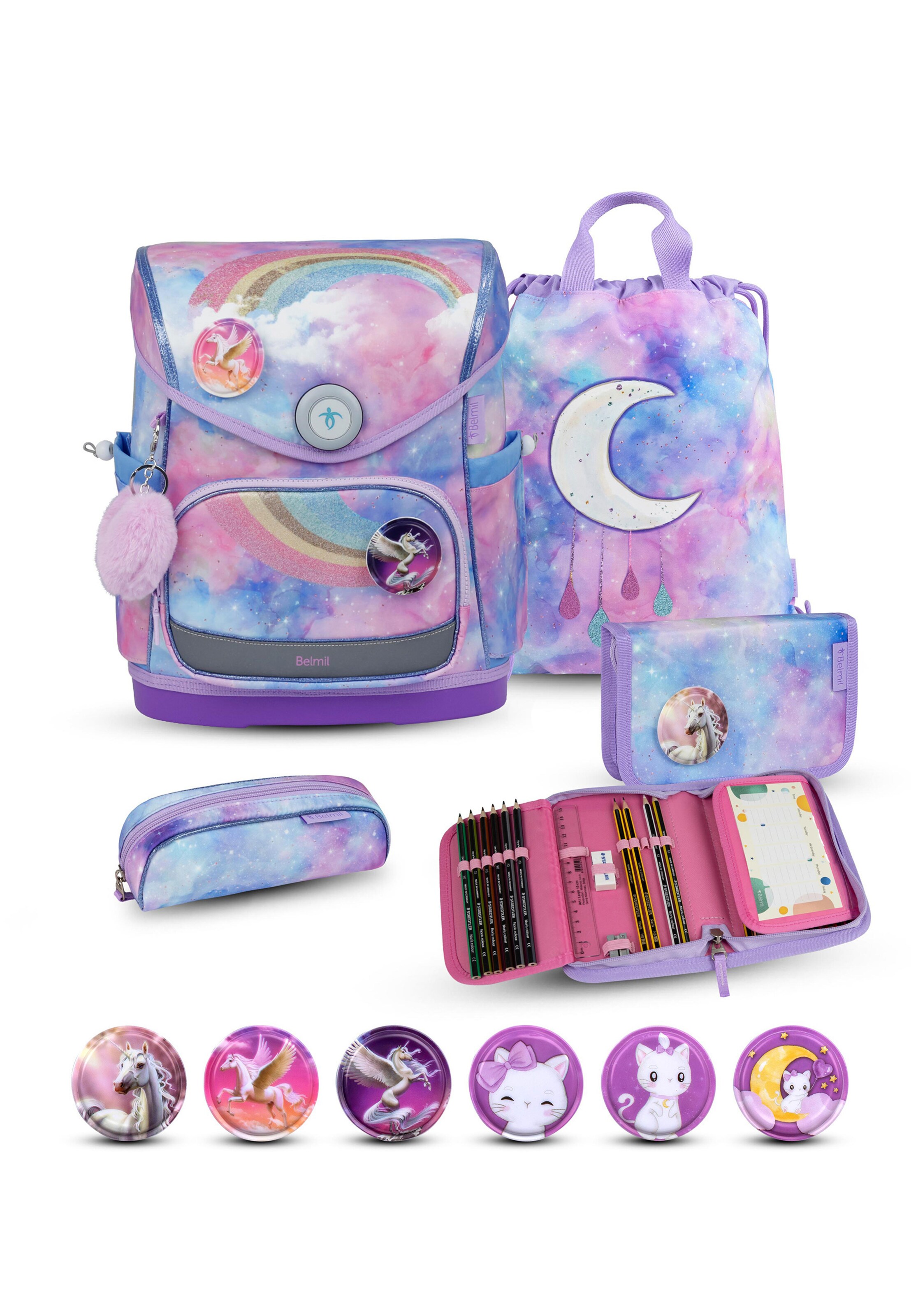 Belmil Backpack in Purple: front