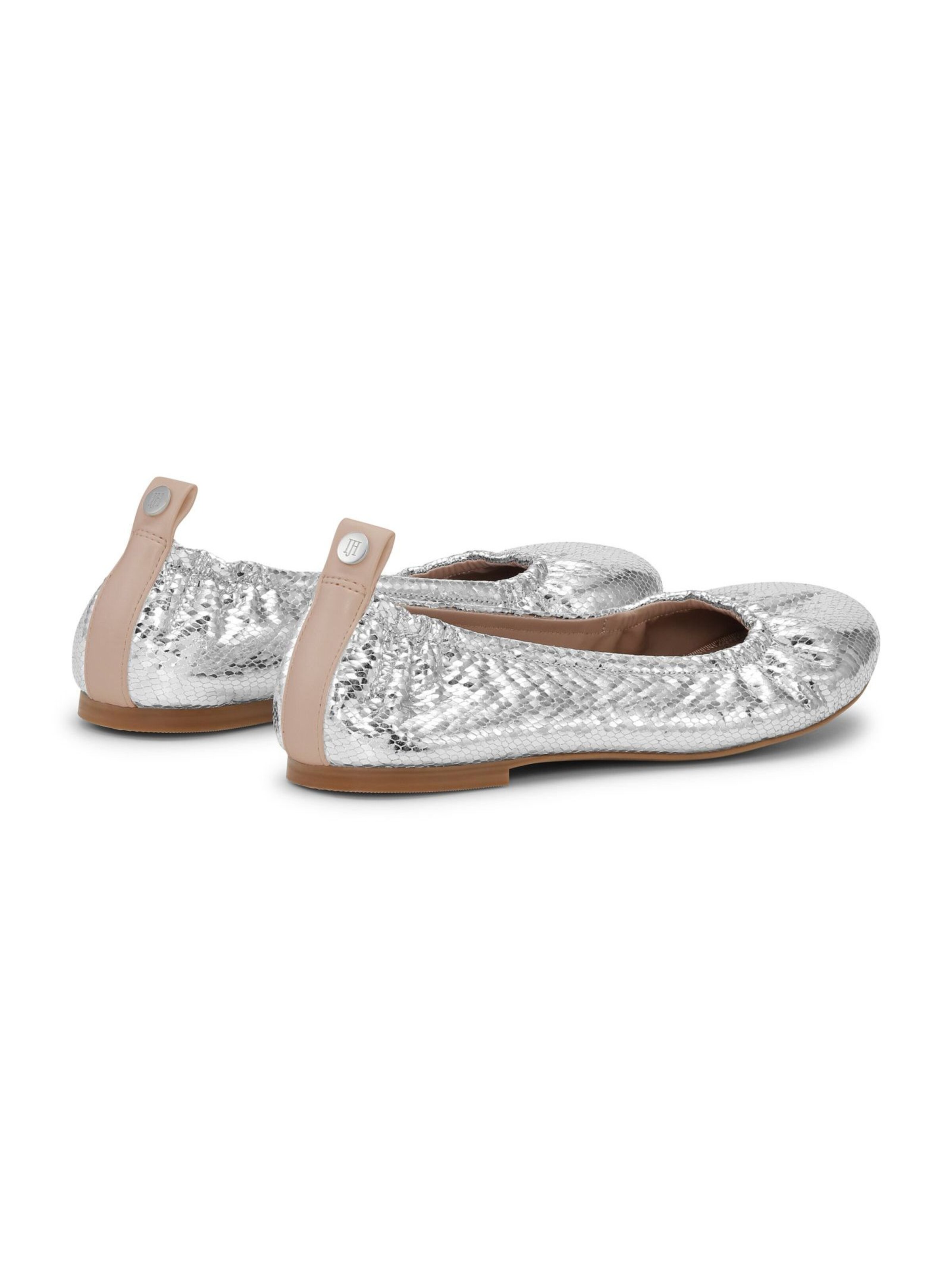 ILSE JACOBSEN Ballet Flats 'Panora01' in Silver