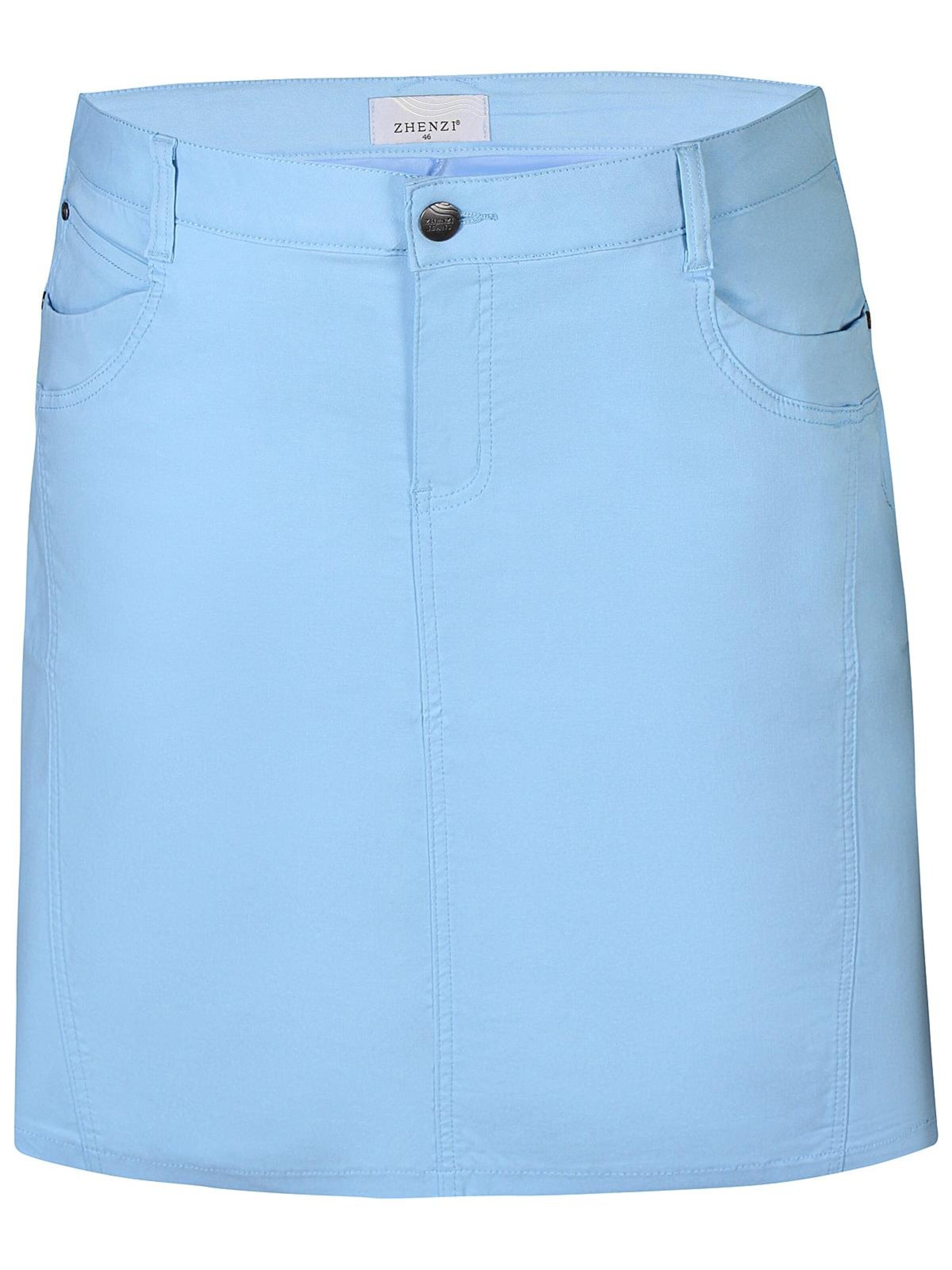 Zhenzi Rok 'Boyer 297' in Blauw: voorkant