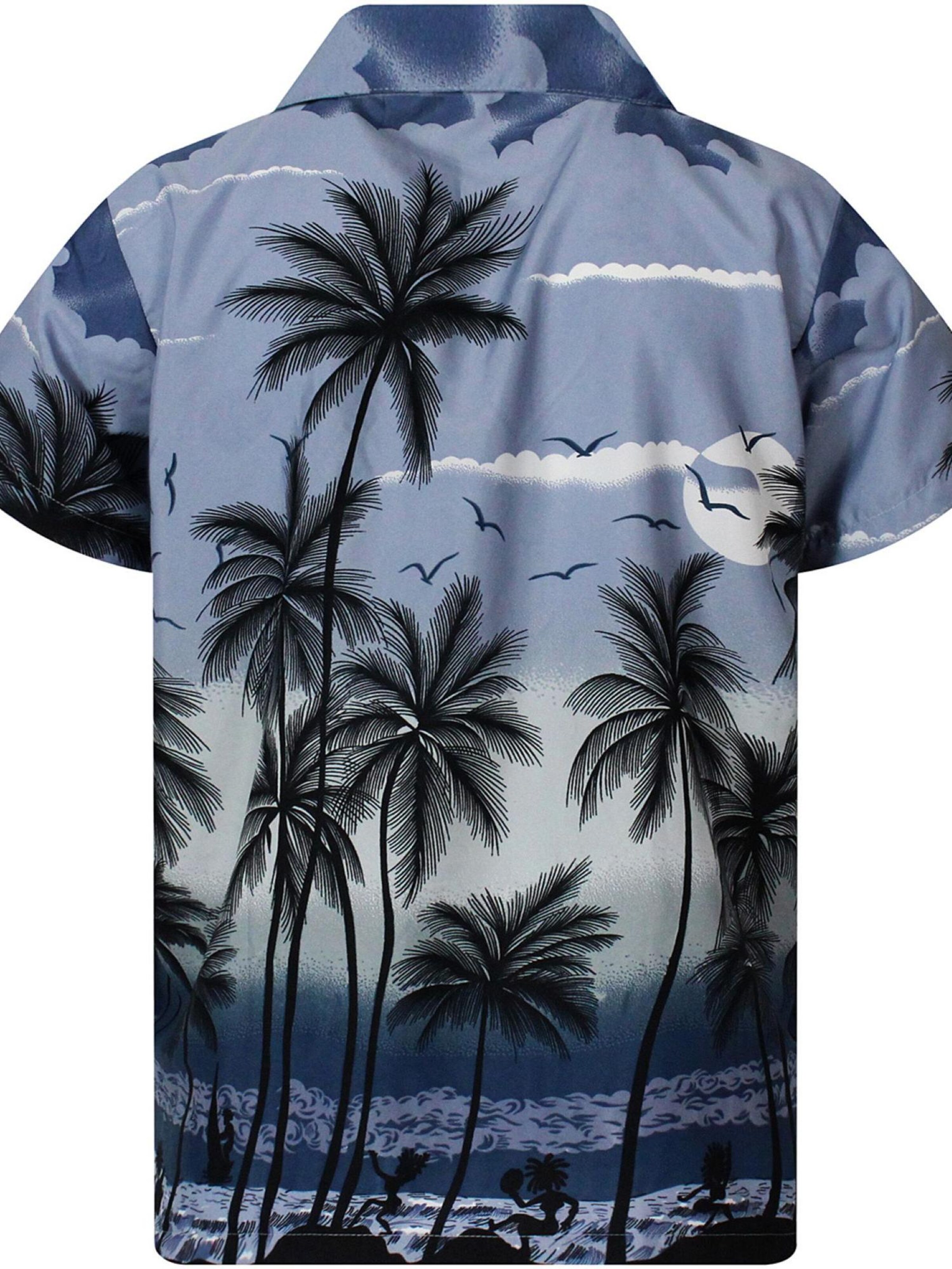 King Kameha Shirt 'Beach' in Grey