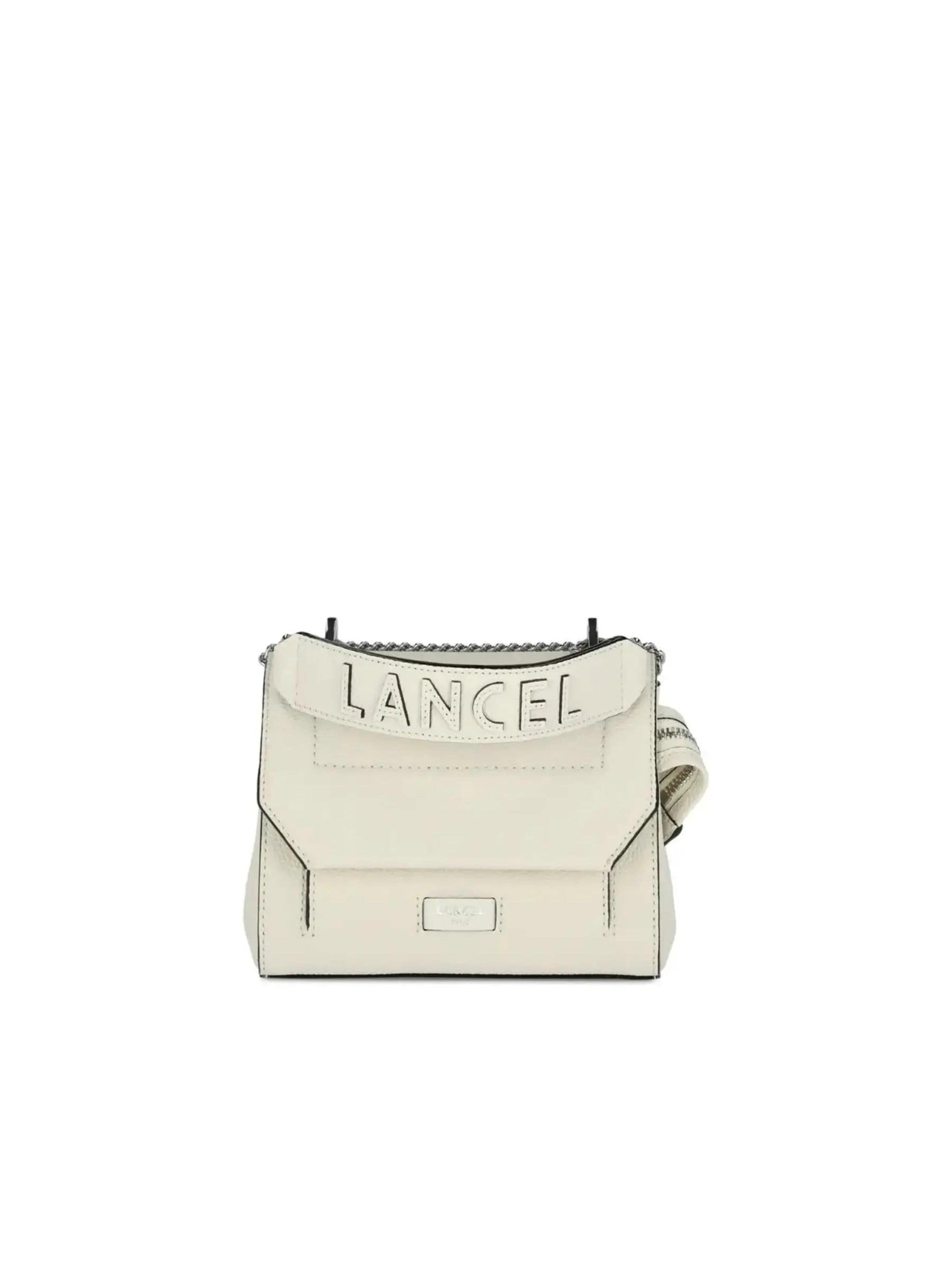 Lancel Schultertasche 'Sac Rabat S Lancel Ninon Blanc'‌‌‌‌‌‌ in Weiß: Vorderseite