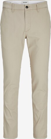 JACK & JONES Lærredsbukser 'MARCO DAVE' i beige: forside