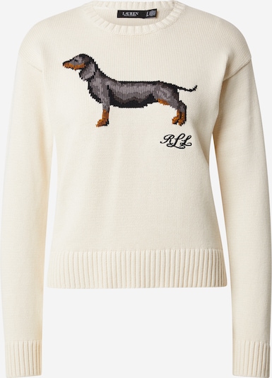 Lauren Ralph Lauren Pullover 'Riednee' em creme / castanho / cinzento / preto, Vista do artigo