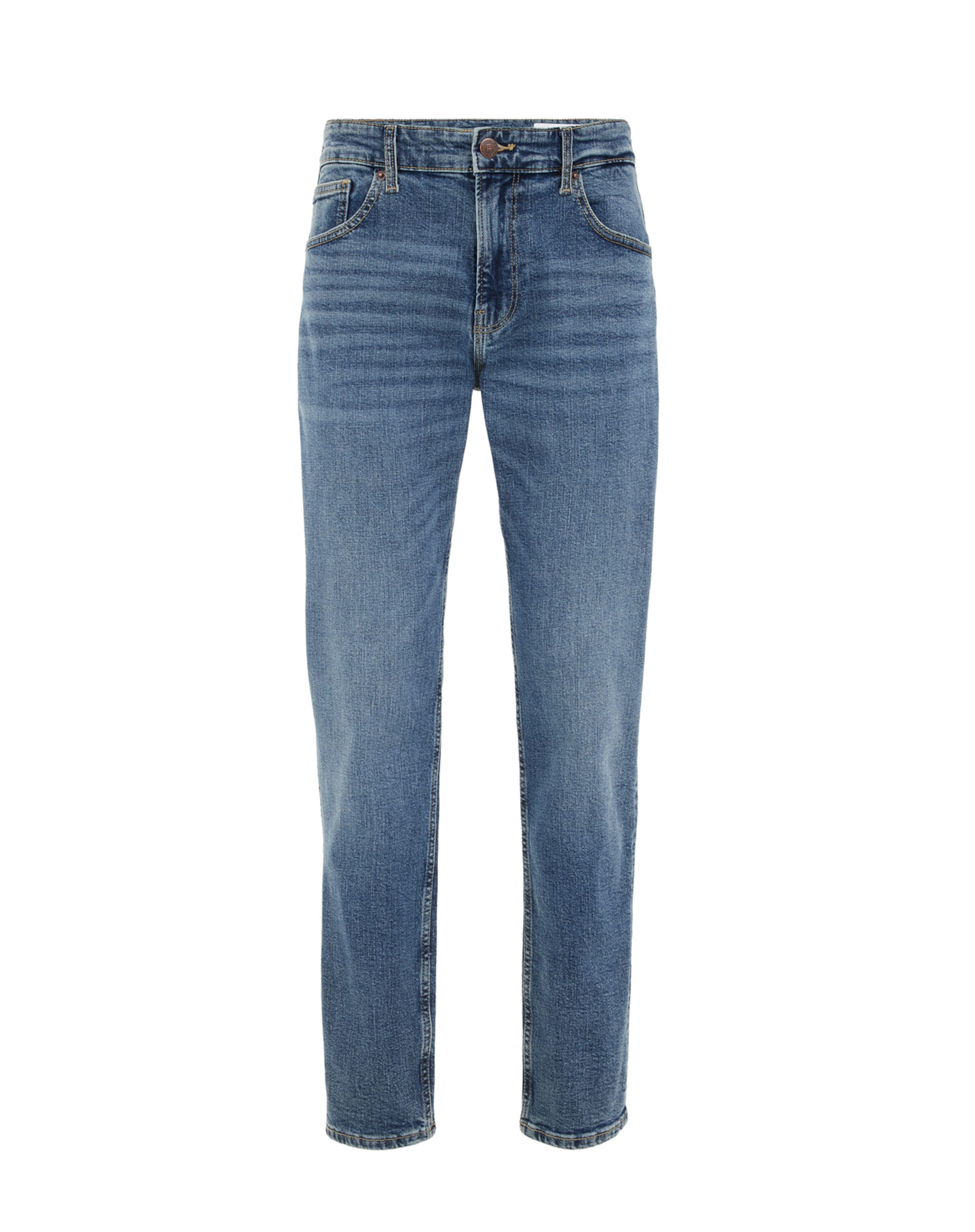 Coupe slim Jean WE Fashion en bleu : devant