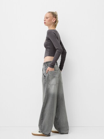 Bershka Shirt in Grijs