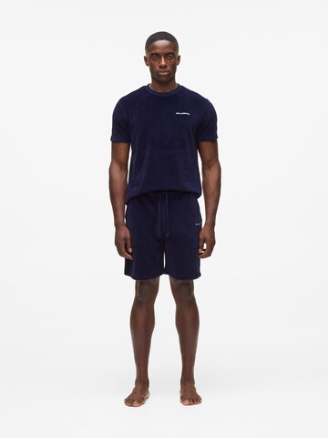 Pantalon de pyjama Karl Lagerfeld en bleu : devant