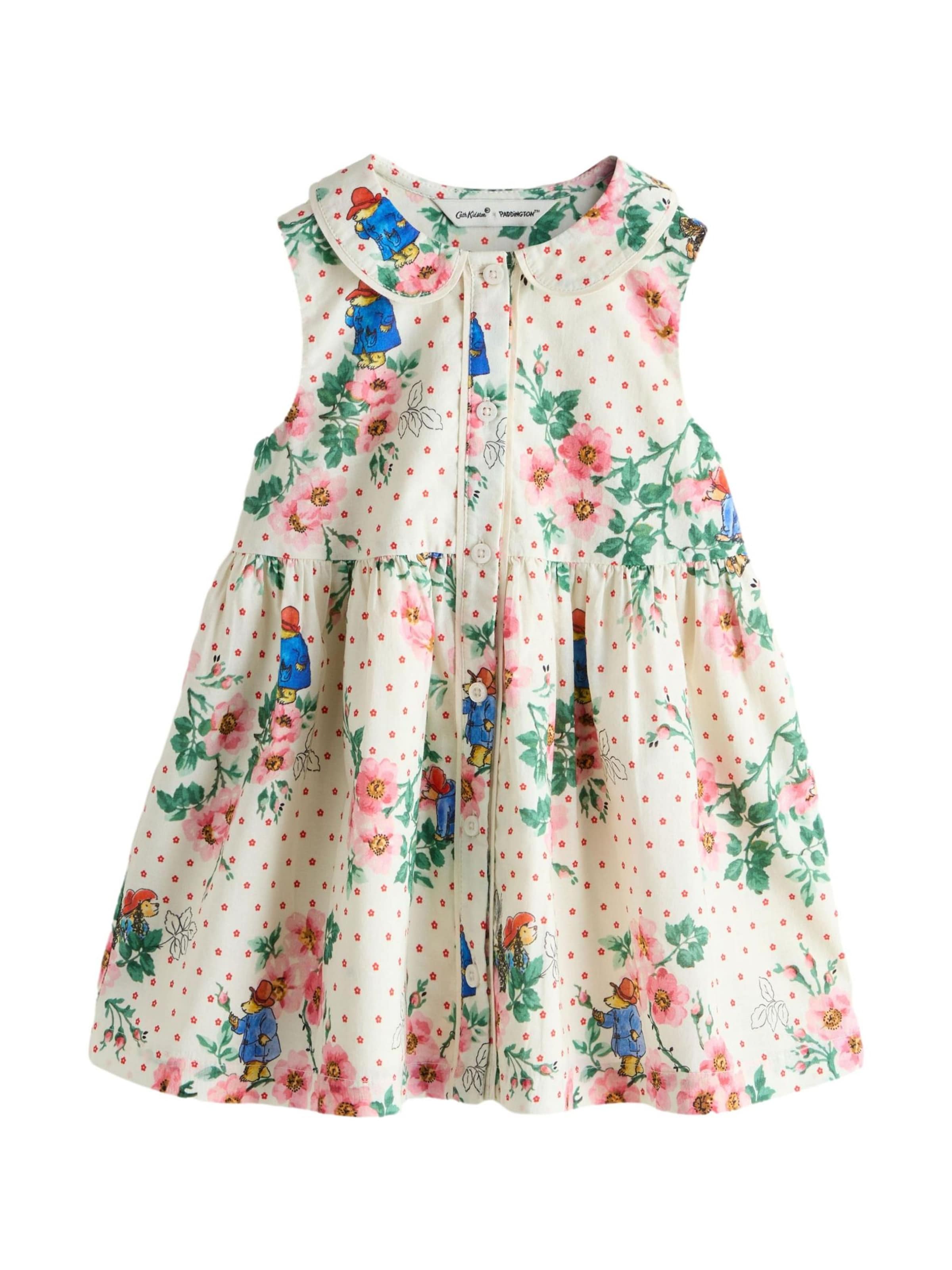 Next Robe 'Paddington' en 98 en écru / bleu / émeraude / rose, Vue avec produit
