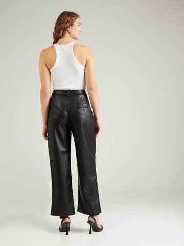 Wide Leg Pantalon à pince TOPSHOP en noir