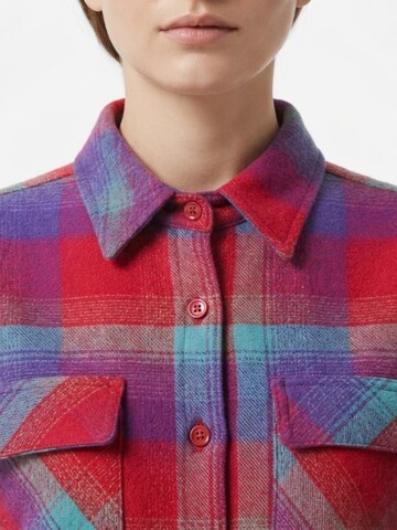 Chemisier 'Comfy Heavyweight Flannel Shirt' Radwa en rouge