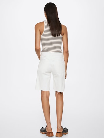 MANGO Regular Shorts 'Anais' in Weiß