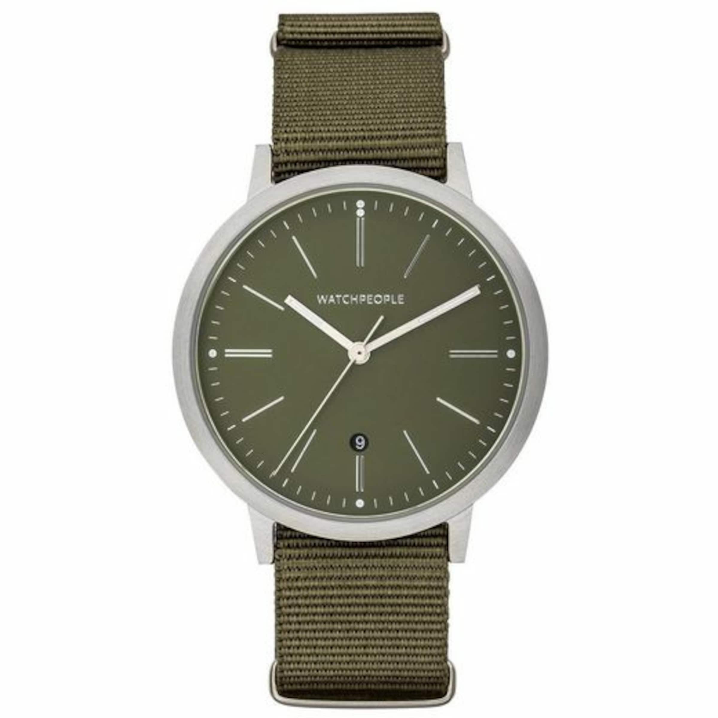 Watchpeople Uhr in Grün: Vorderseite