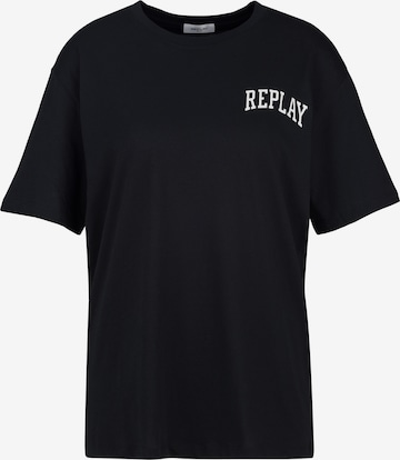 REPLAY Shirt in Black: front