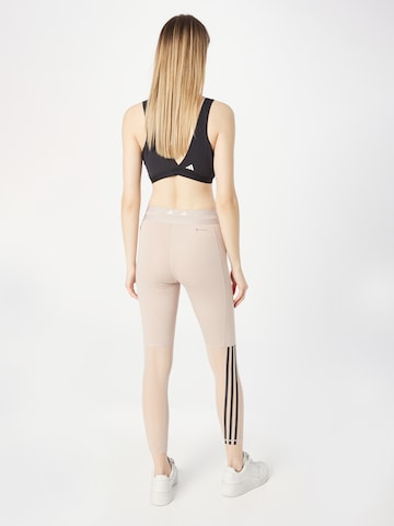 ADIDAS PERFORMANCE Skinny Sportbroek 'Techfit Hyperglam' in Grijs