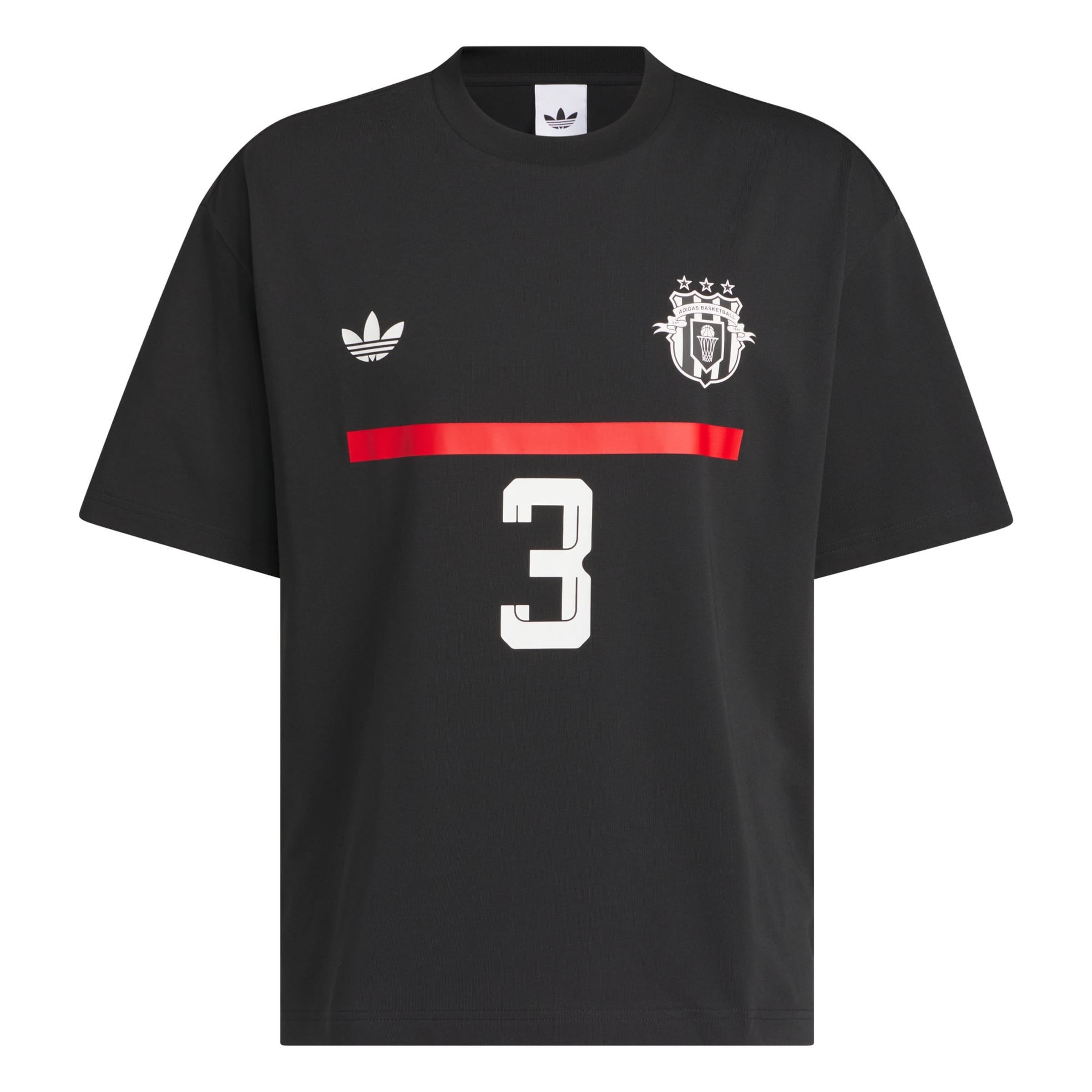 T-Shirt 'Jabbar' ADIDAS ORIGINALS en noir : devant