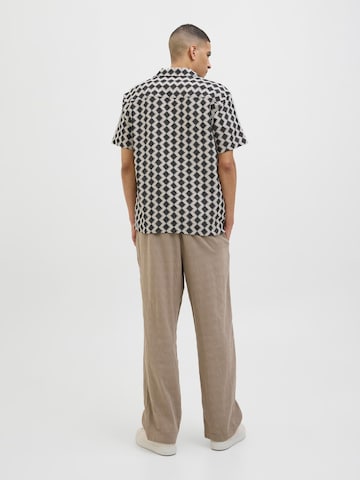 JACK & JONES Классический крой Рубашка 'JORSummer Luke' в Черный