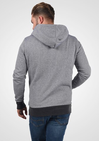 !Solid Zip-Up Hoodie 'Rafko' in Grey