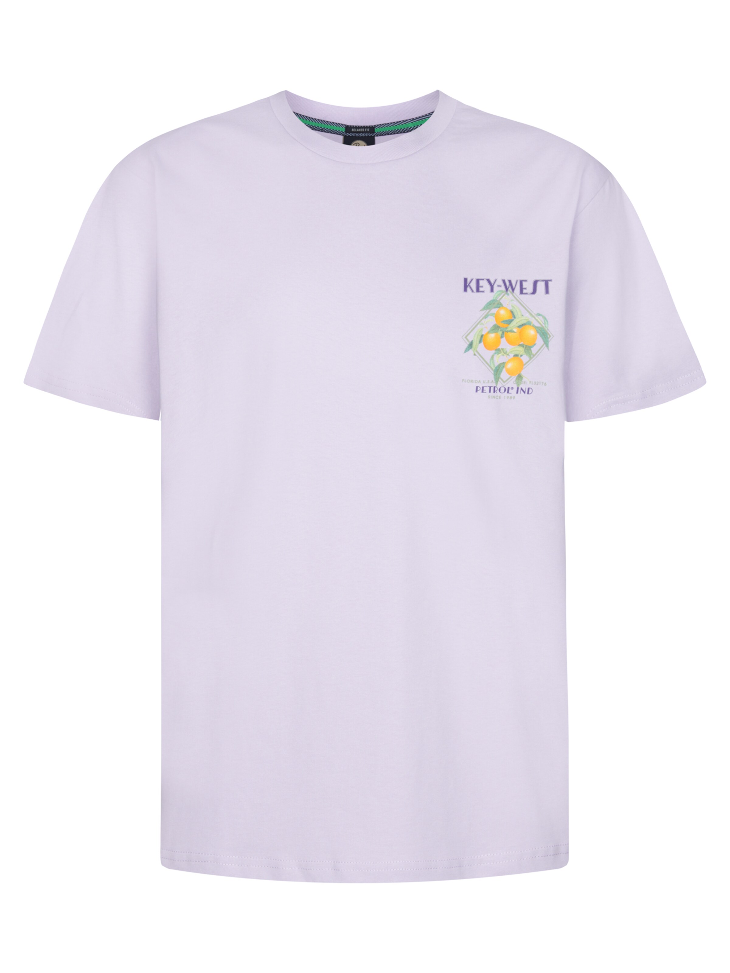 Maglietta 'Breezecrest' di Petrol Industries in lilla: frontale