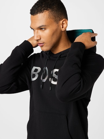 BOSS Orange Sweatshirt 'Sadok' in Black