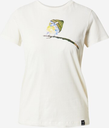 Tricou 'It Birdy' de la Iriedaily pe alb: față