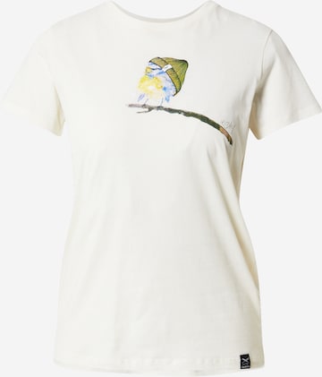 Iriedaily Μπλουζάκι 'It Birdy' σε λευκό: μπροστά