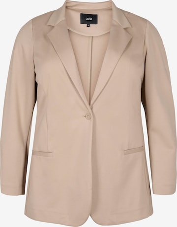 Zizzi Blazers 'JMADDIE' in Beige: voorkant