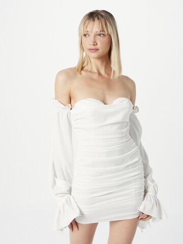 Misspap Φόρεμα σε λευκό: μπροστά