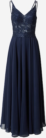 mascara Evening Dress in Blue: front