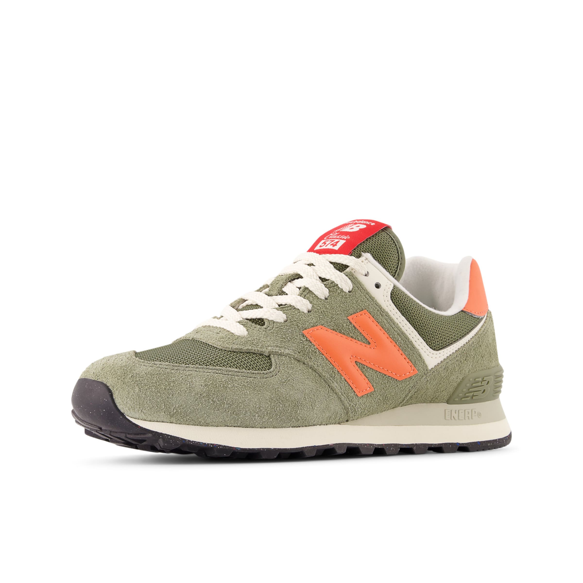 Baskets basses '574' new balance en vert : devant