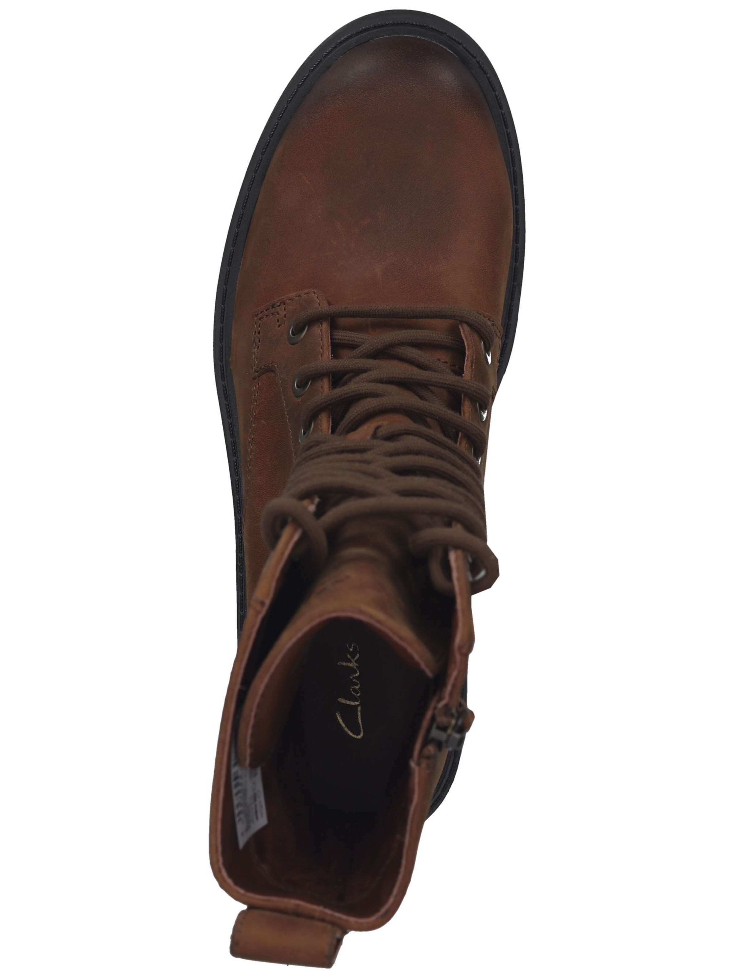 CLARKS Schnürstiefelette in Braun