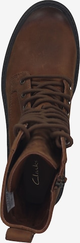 CLARKS Lace-Up Ankle Boots in Brown