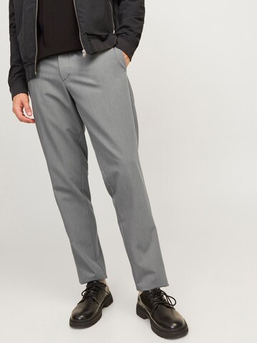 JACK & JONES - regular Pantalón de pinzas 'Jpstace Leo' en gris