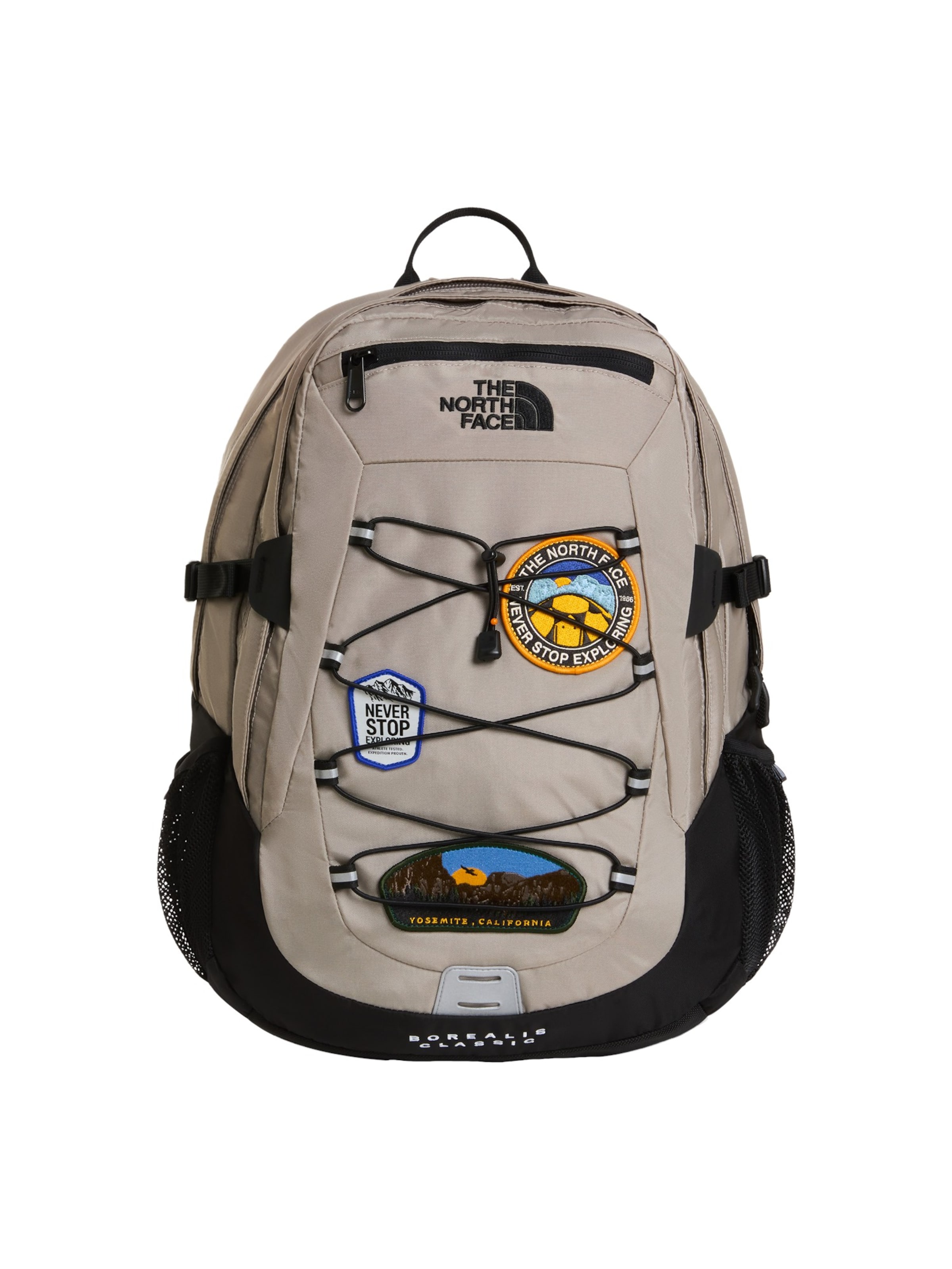 THE NORTH FACE Σακίδιο πλάτης 'BOREALIS CLASSIC PATCH' σε μπεζ: μπροστά