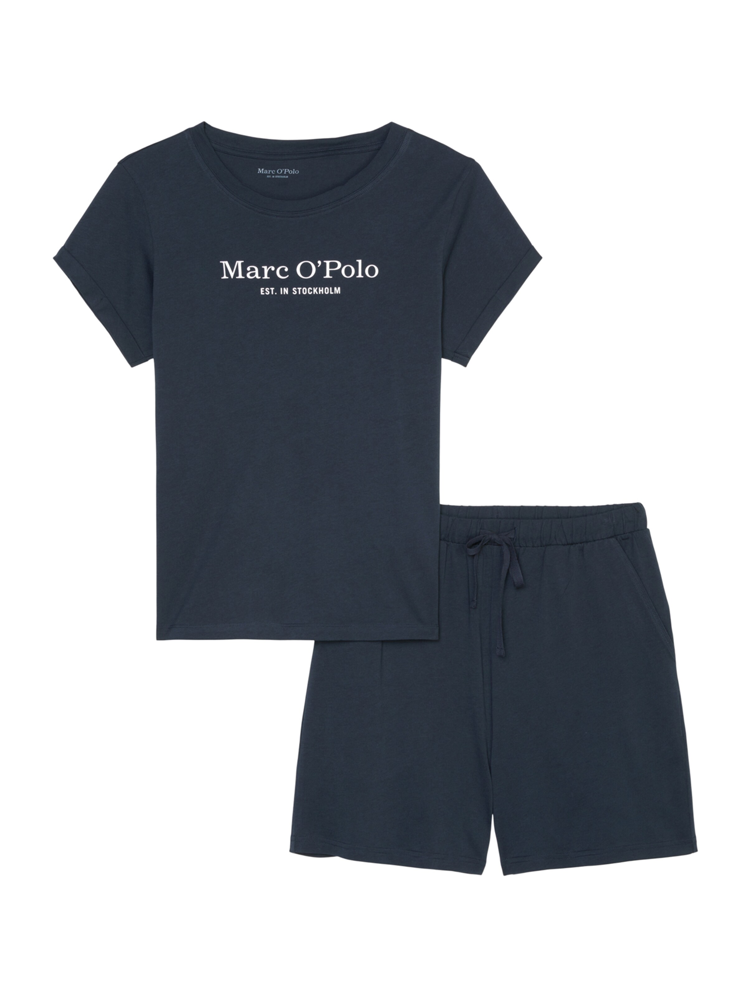 Shorty ' Mix & Match Cotton ' Marc O'Polo en bleu : devant