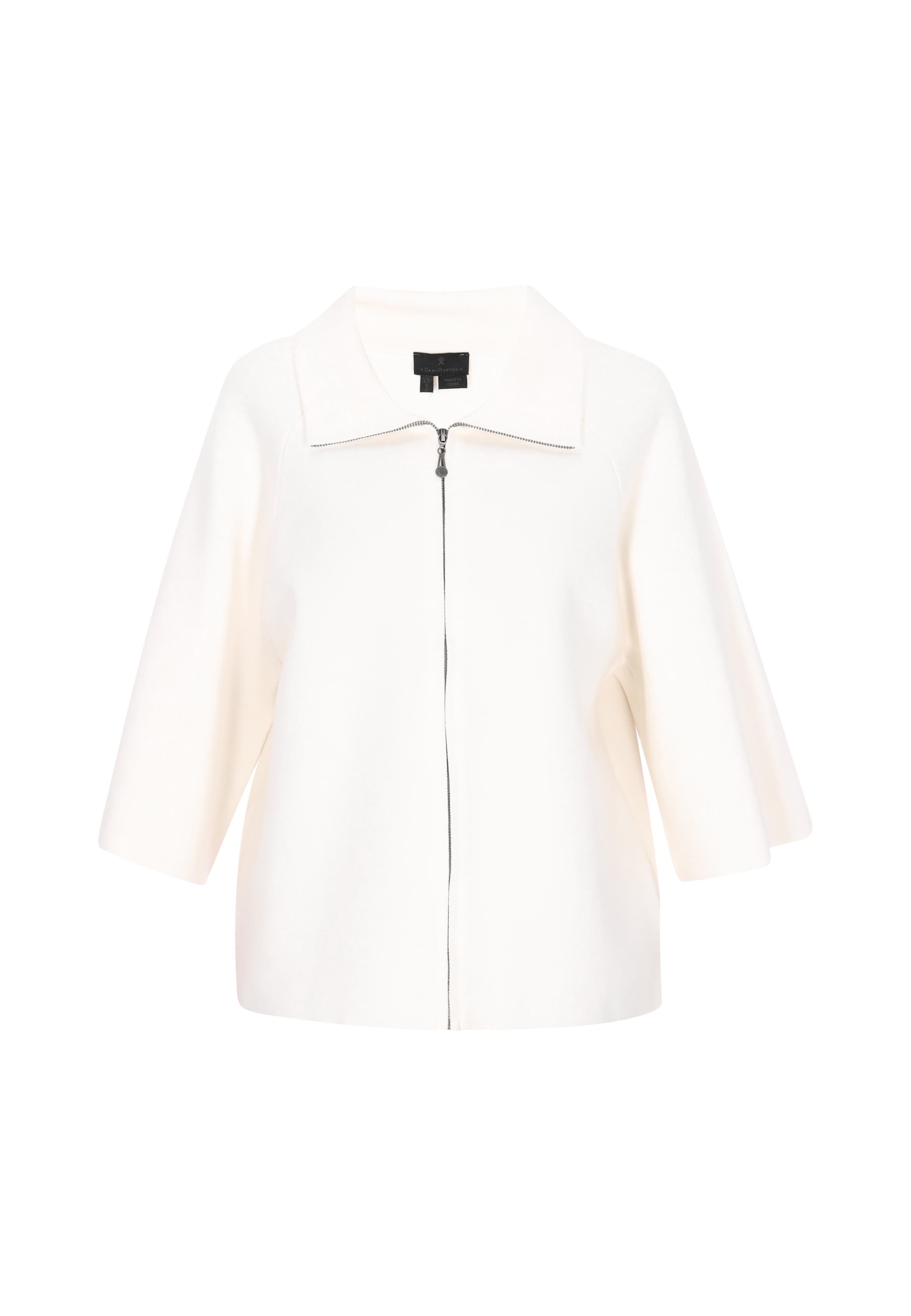 Cardigan 'Classic' DreiMaster Klassik en blanc : devant