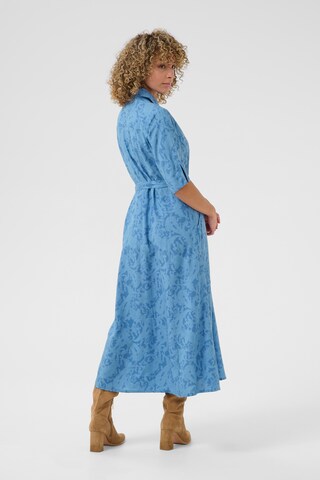 Robe-chemise 'Tiah' Cream en bleu