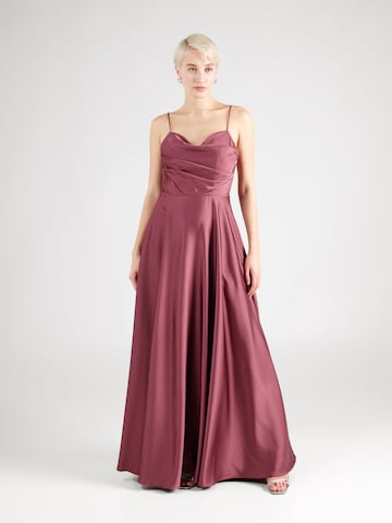 Laona Evening Dress in Purple: front