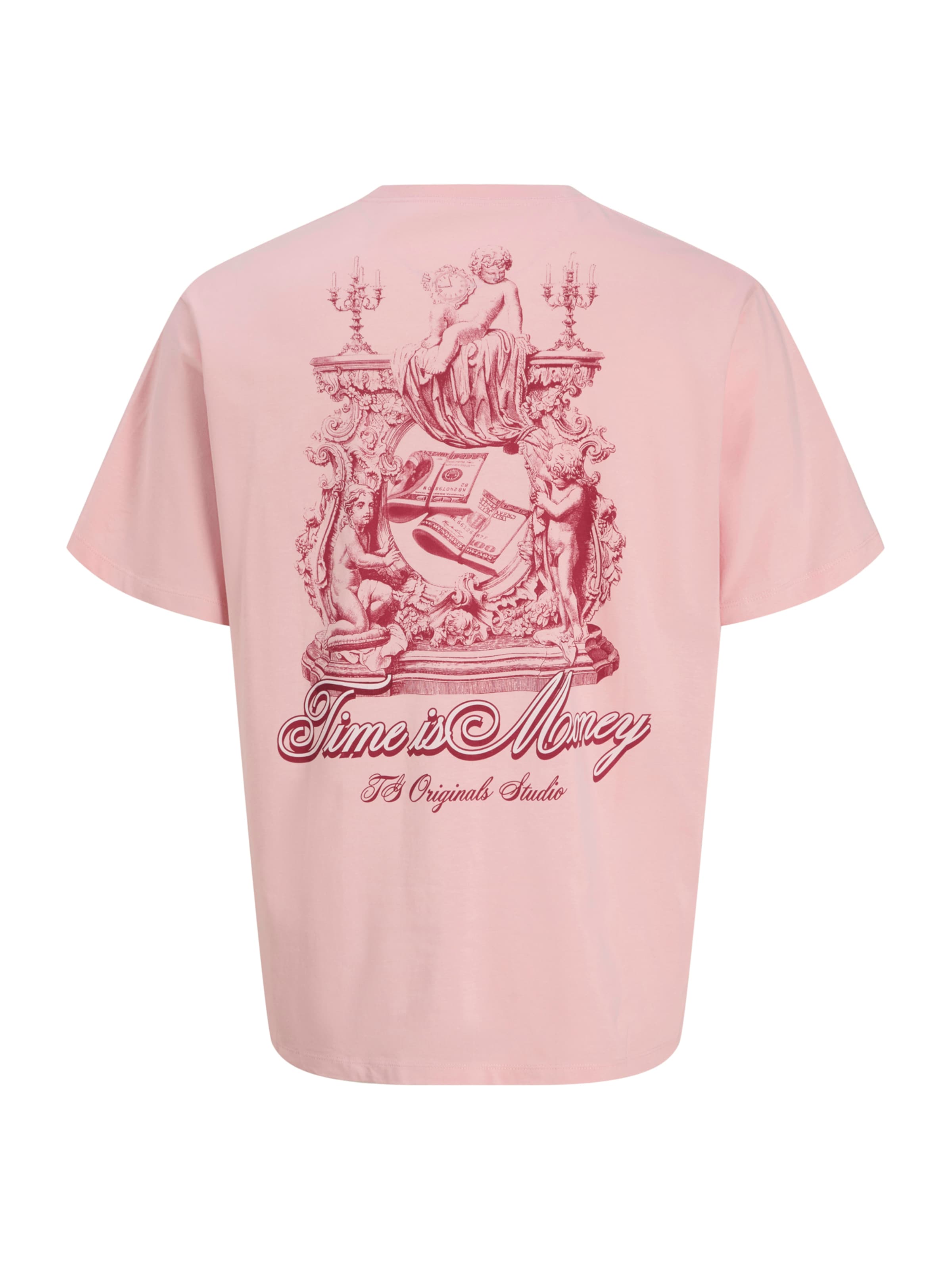 JACK & JONES Тениска 'JORWinged Gallery' в розово