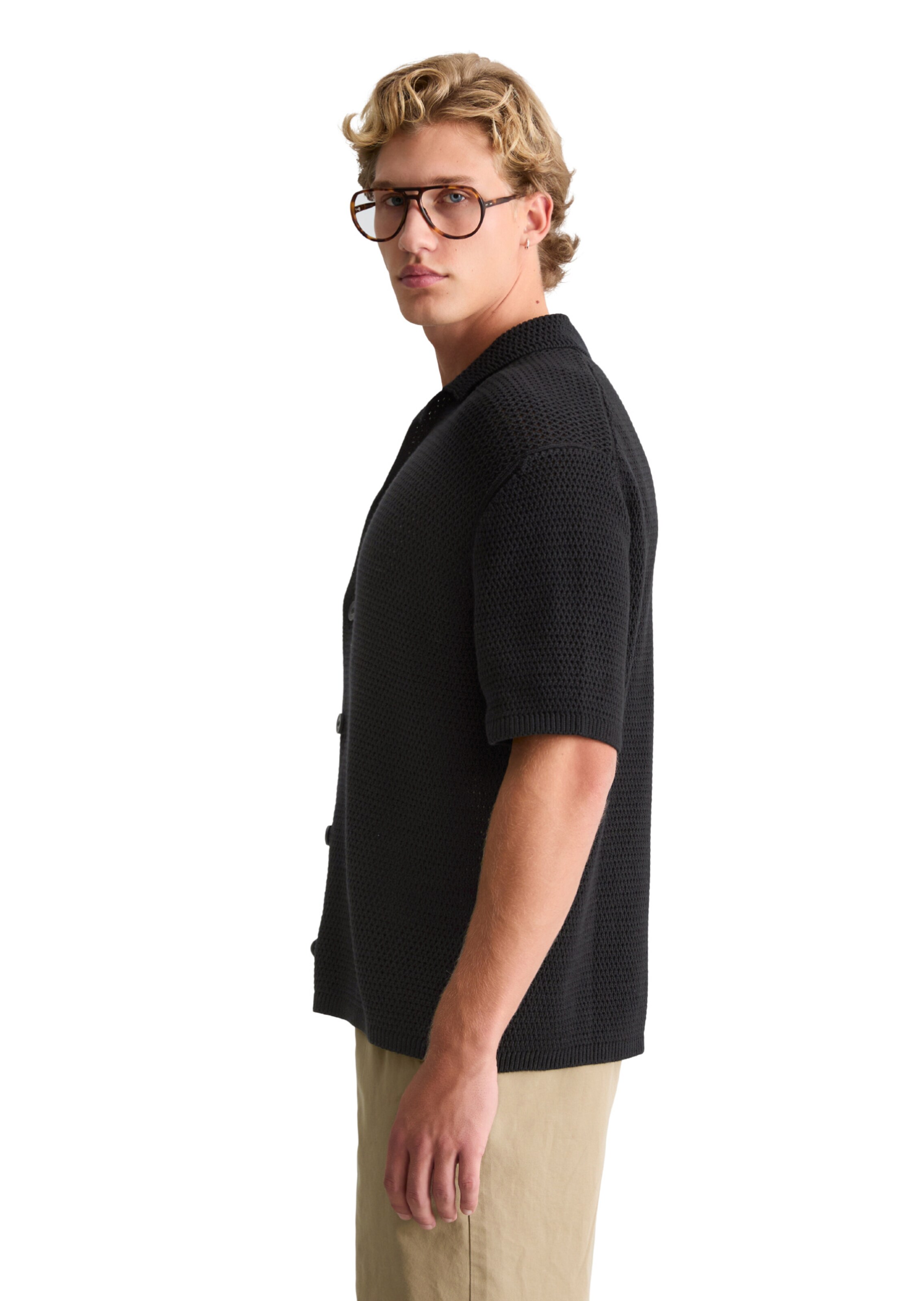 Marc O'Polo DENIM Gebreid vest in Zwart