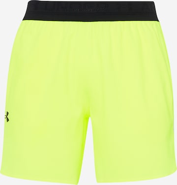 UNDER ARMOUR regular Παντελόνι φόρμας 'Peak' σε κίτρινο: μπροστά