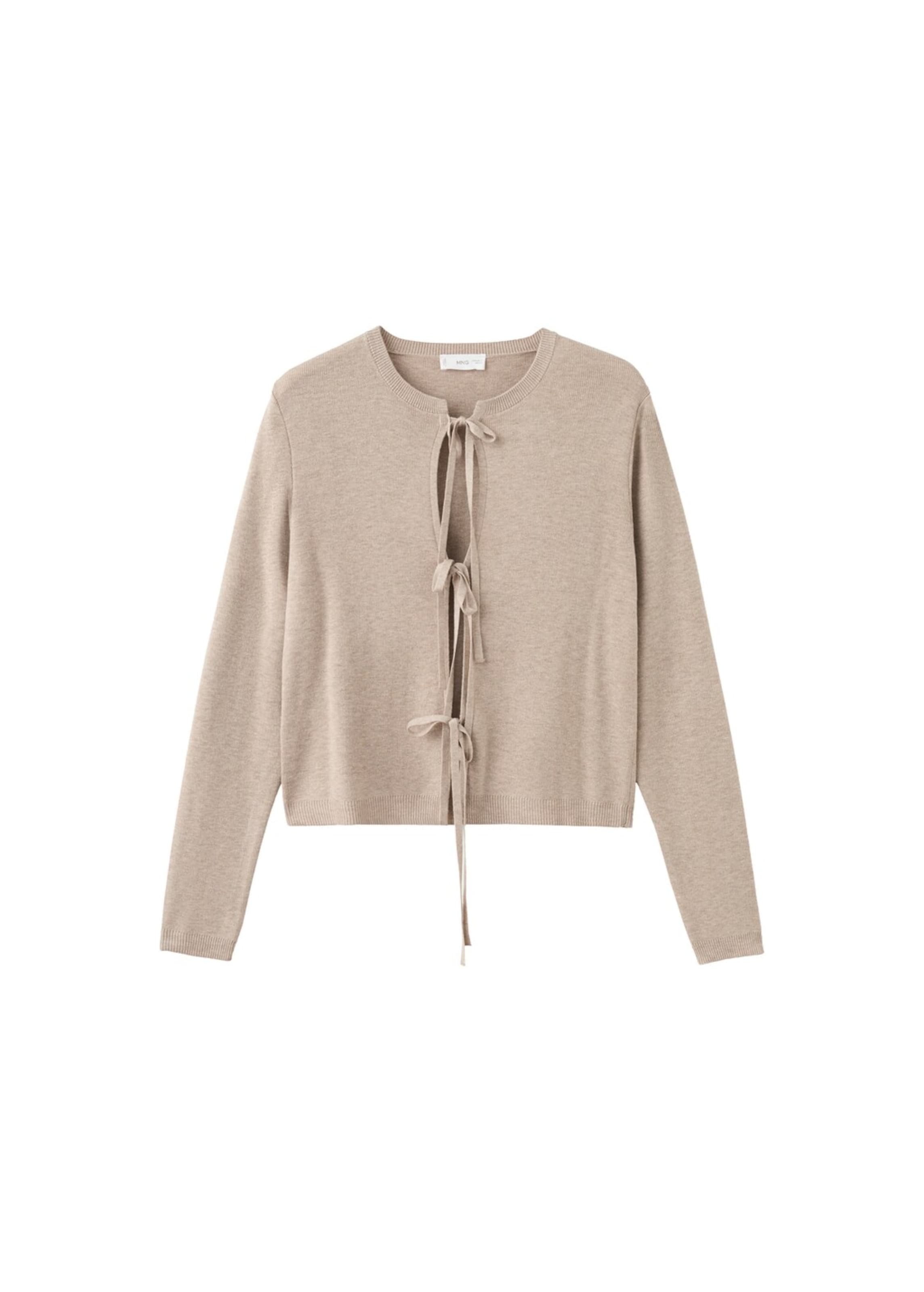 MANGO TEEN Strickjacke 'Curry' in Beige: Vorderseite