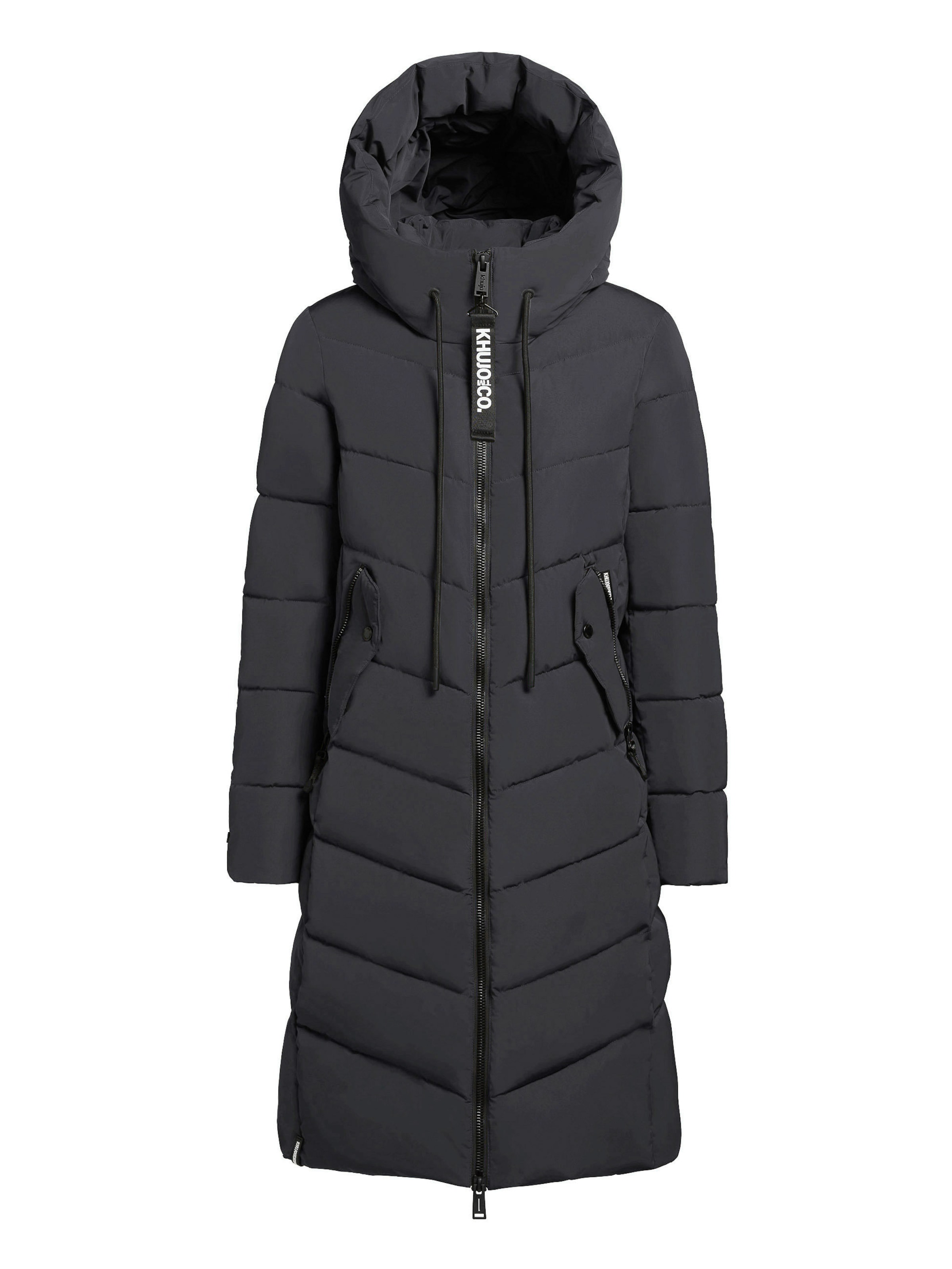 khujo Mantel 'Darka3' in Grau: Vorderseite