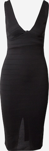 WAL G. فستان 'RAY' بلون أسود: الأمام