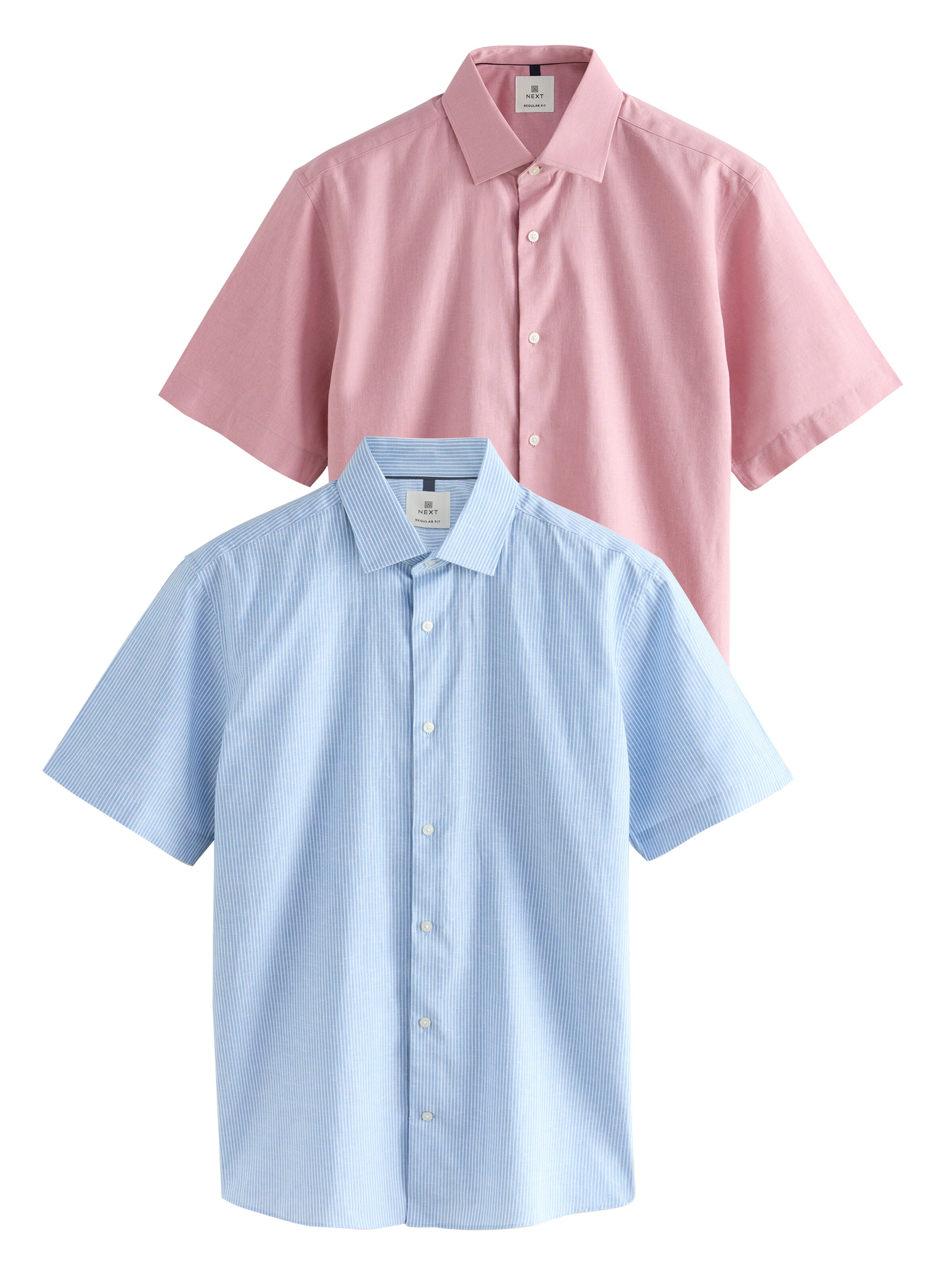 Next Πουκάμισο σε γαλάζιο / ρόδινο / λευκό, Άποψη προϊόντος