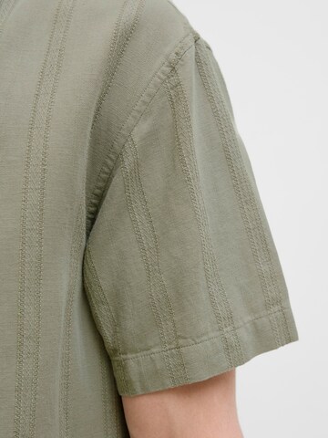JACK & JONES Comfort fit Button Up Shirt 'JPRCCMontana' in Green