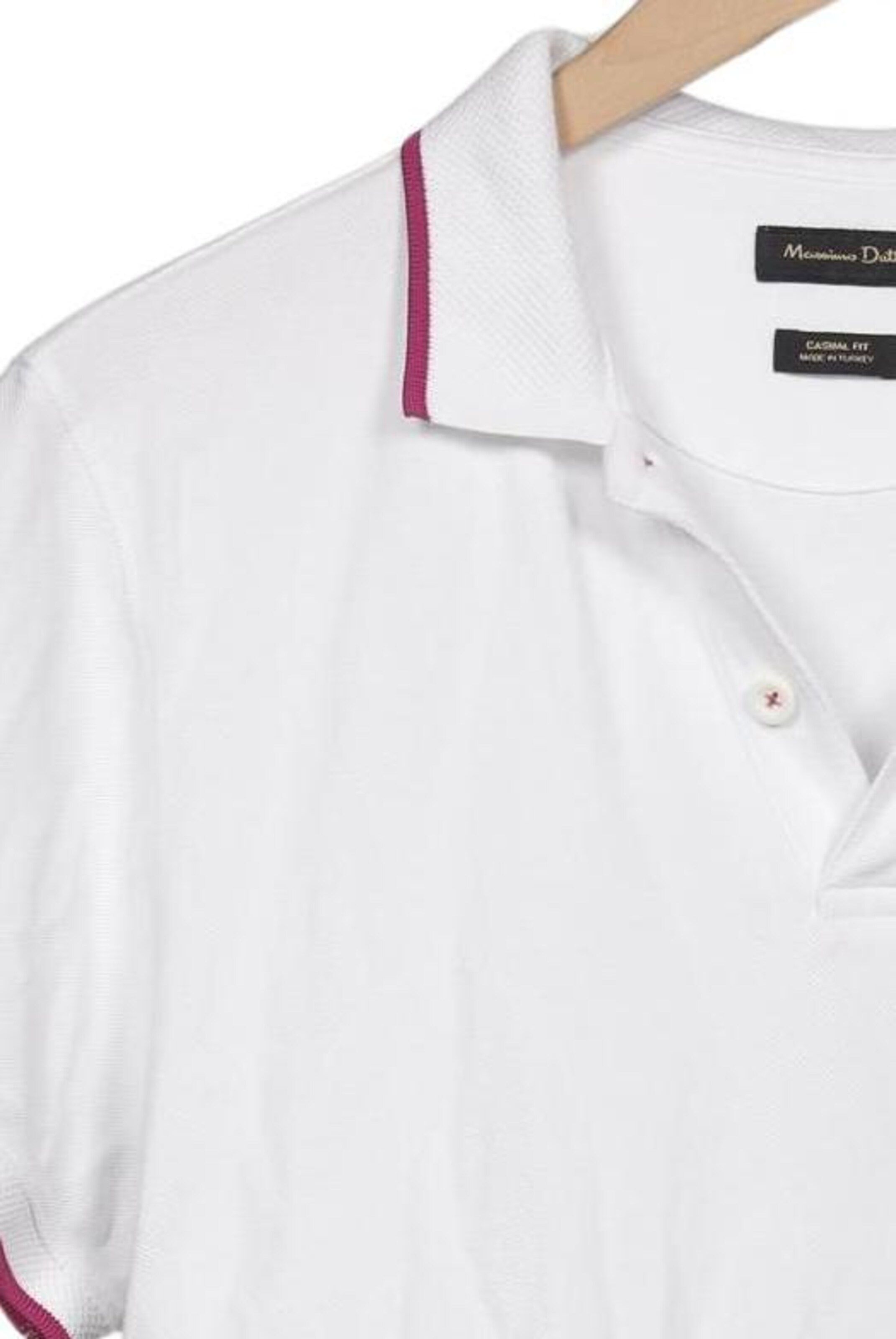 Massimo Dutti Poloshirt L in Weiß