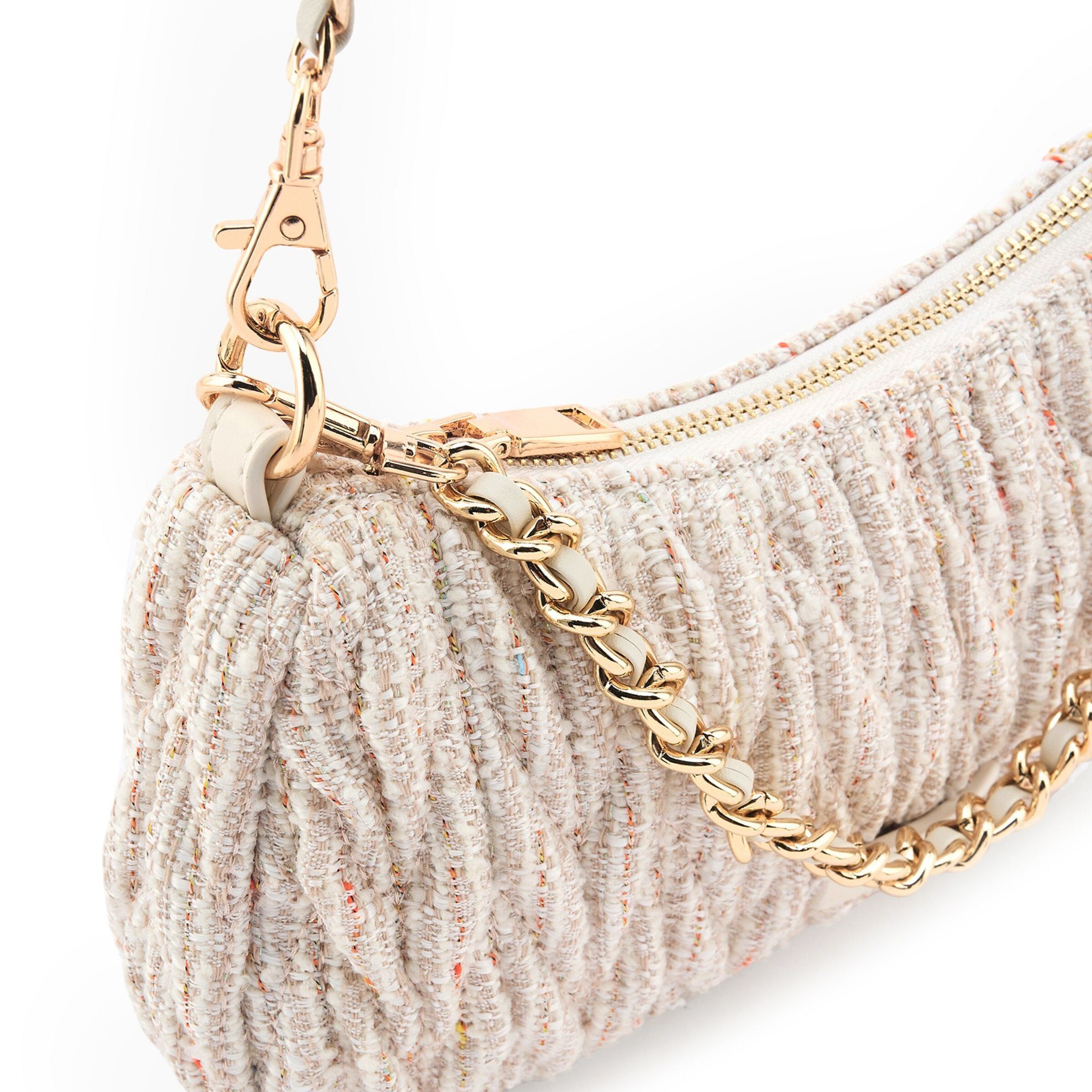 Borsa a spalla 'Floro' di Seidenfelt in beige