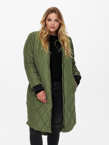 ONLY Carmakoma Between-Season Jacket 'Carrot' in Green: front