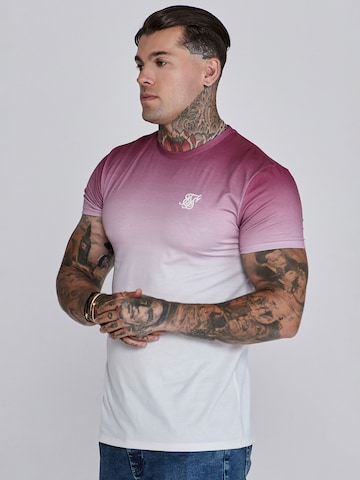 T-Shirt SikSilk en rouge : devant