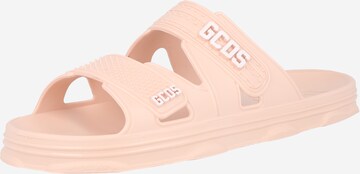 GCDS - Zapatos abiertos en rosa: frente